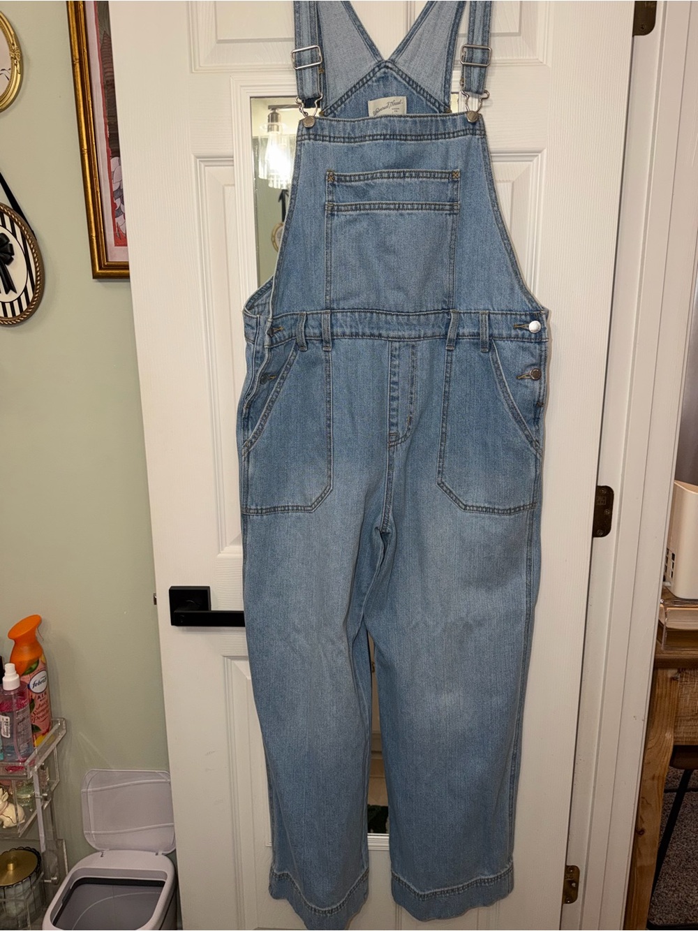 Universal Thread Light Blue Denim Women's Overalls